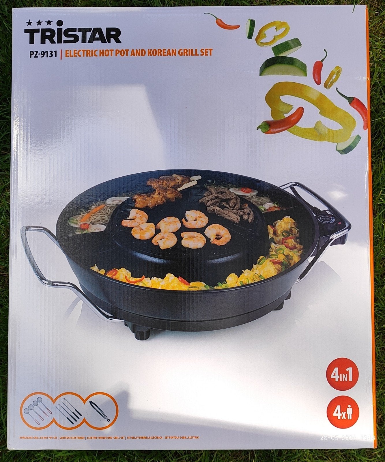 Tristar PZ-9131 Elektrische Hot Pot en Koreaanse Grill Set, Ophalen of Verzenden