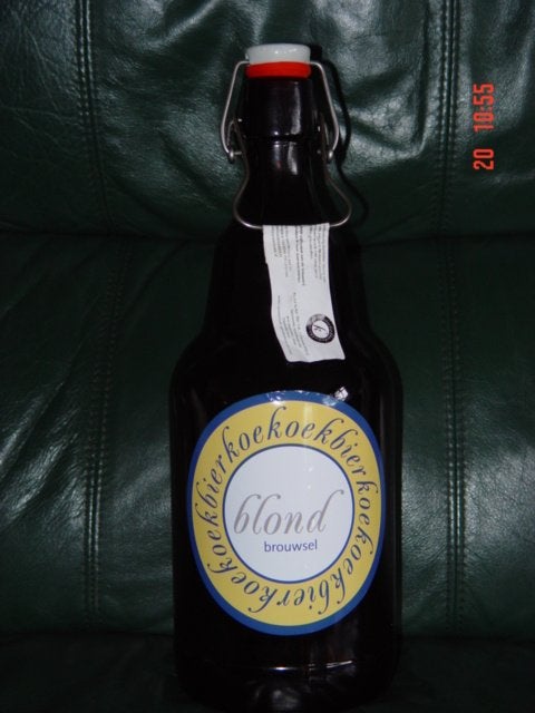 Fles van Koekoek bier uit Lelystad., Verzamelen, Biermerken, Ophalen of Verzenden, Zo goed als nieuw, Flesje(s), Overige merken