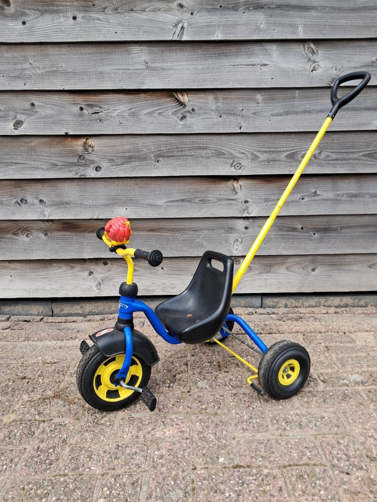 Puky driewieler met duwstang, Ophalen, Gebruikt, Velgrem, Puky