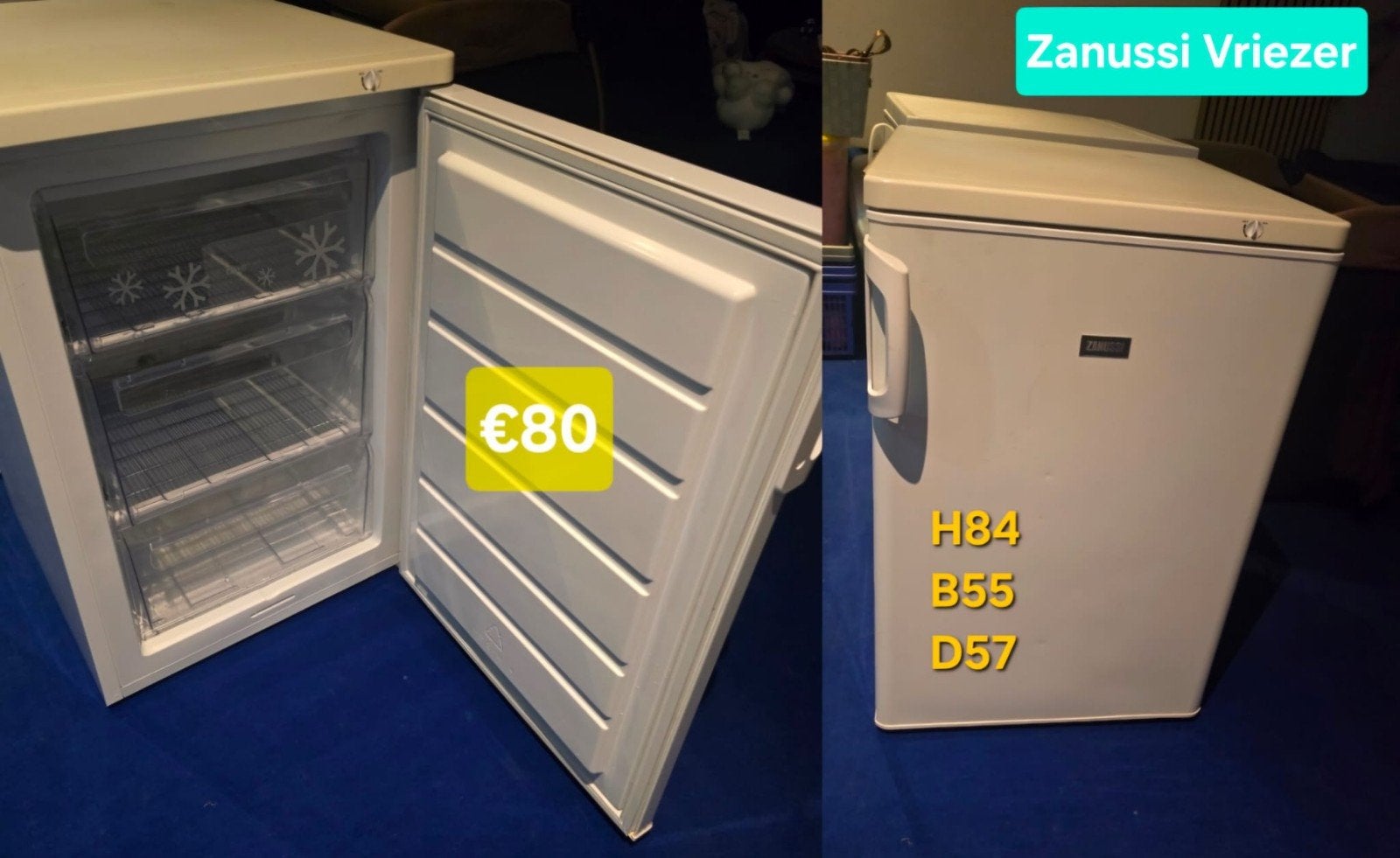 vriezers verschillende modellen, Ophalen, Minder dan 60 cm, Minder dan 85 cm