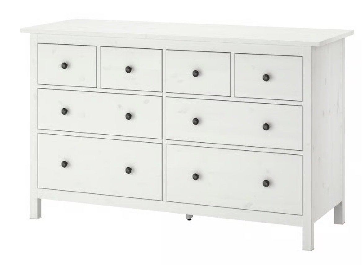 IKEA Hemnes ladekast met 8 lades - Wit, Ophalen, Gebruikt, 5 laden of meer, 100 tot 150 cm