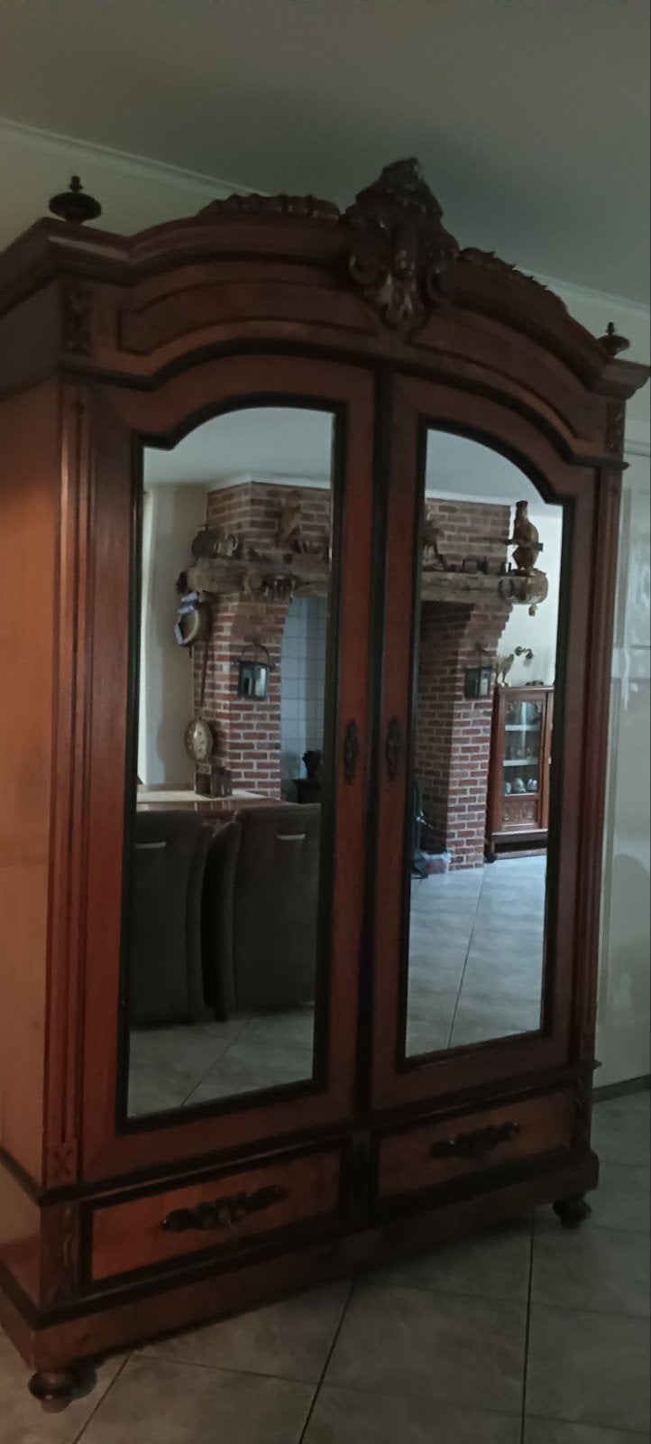oude antieke kast, Ophalen