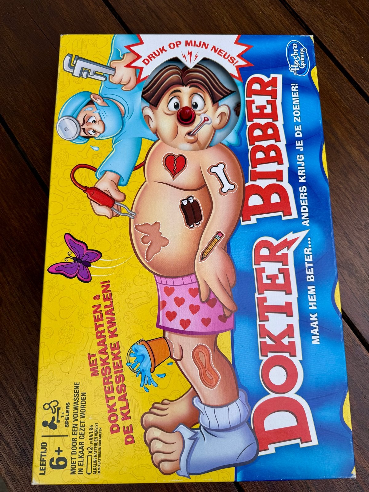 Dokter Bibber spel van Hasbro - Klassiek Operatiespel, Hobby en Vrije tijd, Gezelschapsspellen | Bordspellen, Een of twee spelers