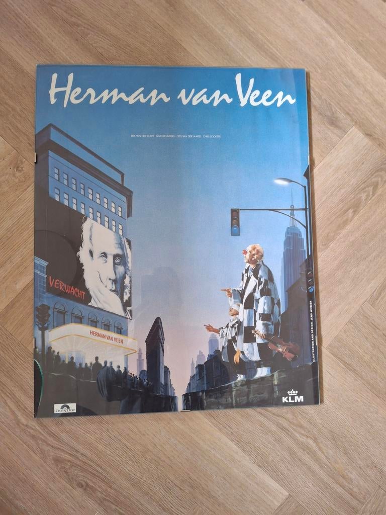 Herman van Veen concert poster/plakaat origineel, Ophalen, Architecten