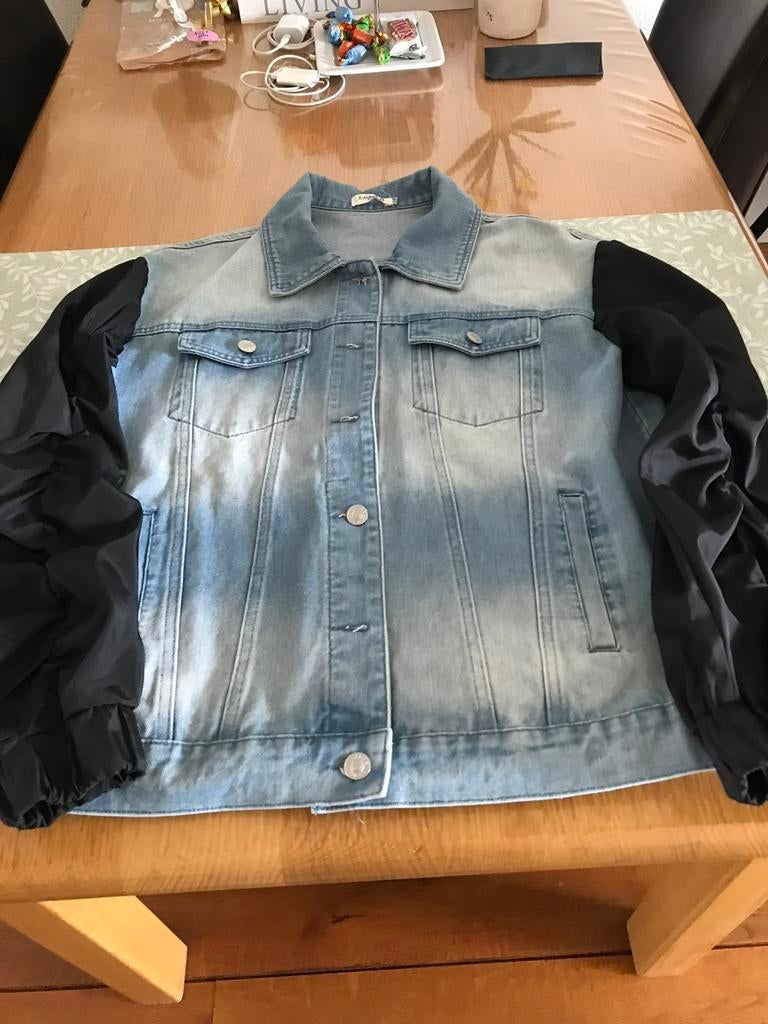 Meisjes spijkerjas maat S/M, Ophalen of Verzenden, Zo goed als nieuw, Maat 36 (S), Blauw