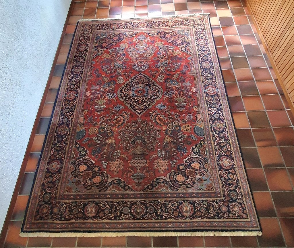 Vintage Louis de Poortere Tapijt – Samarkand – Pure Wol, Ophalen, Rechthoekig, 200 cm of meer