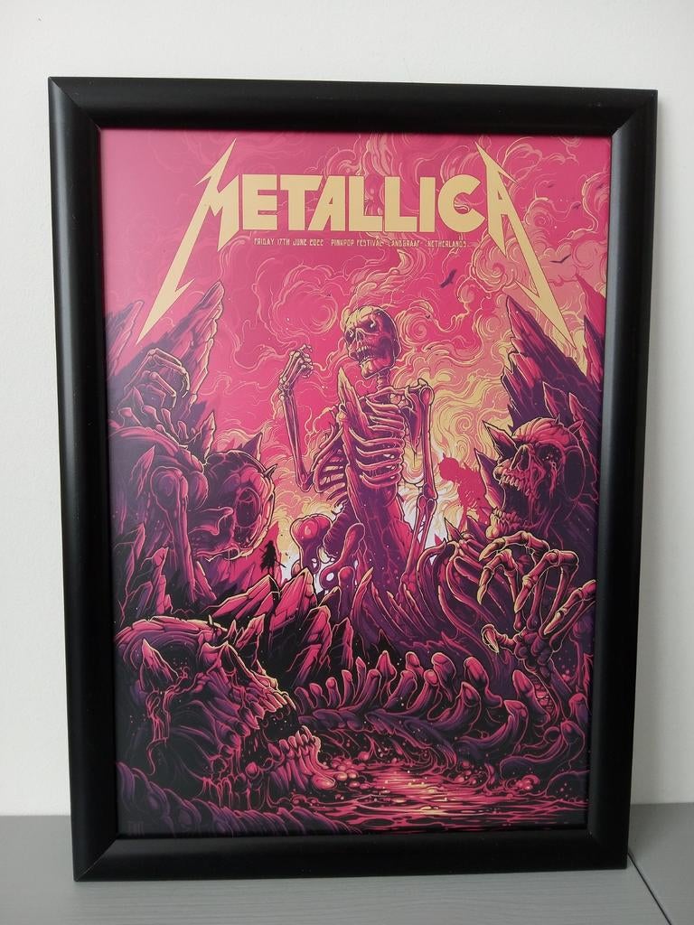 A3 Concert poster Metallica Pinkpop 17 juni 2022. Replica., Ophalen of Verzenden, A1 t/m A3, Film en Tv