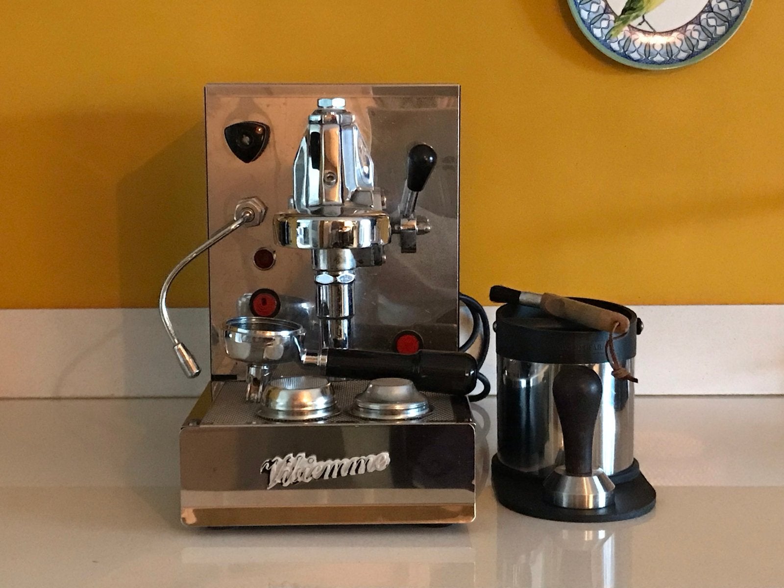 Vibiemme Domobar Junior 1B Espressomachine, Gebruikt, Espresso apparaat, Gemalen koffie, 1 kopje
