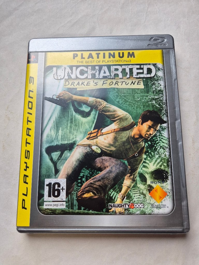 Uncharted: Drake's Fortune (Platinum) - PlayStation 3, Avontuur en Actie, 1 speler, Ophalen of Verzenden, Zo goed als nieuw