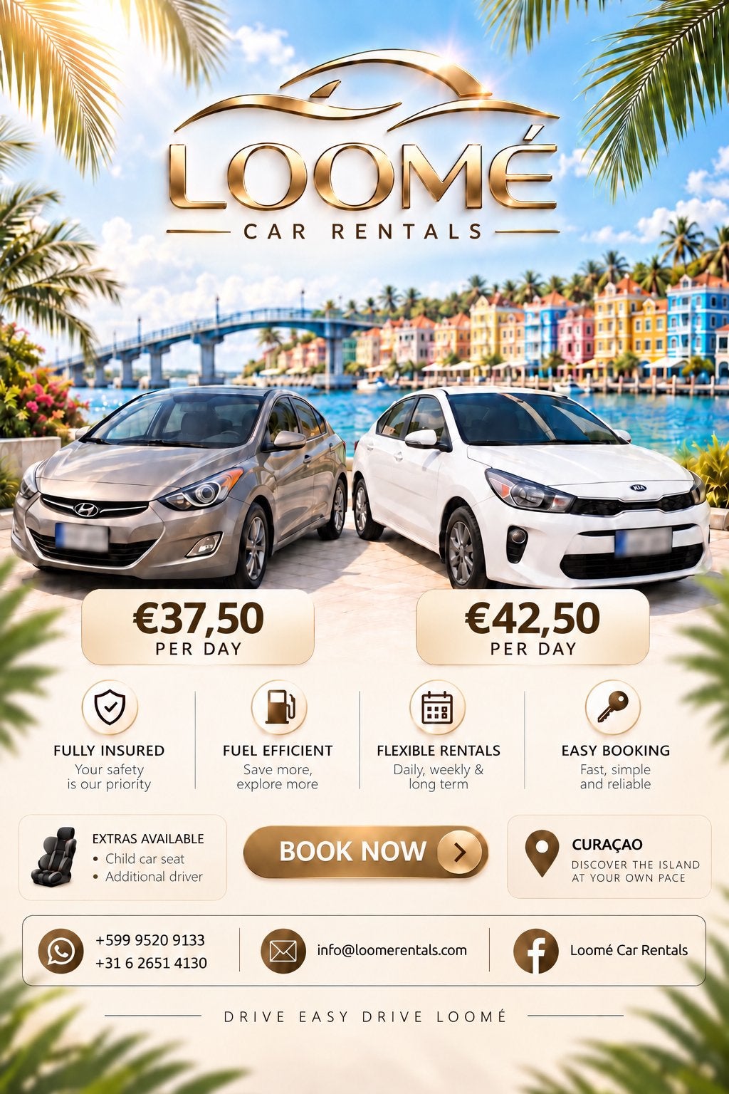 Auto verhuur Curacao, Ophalen, Zo goed als nieuw, Algemeen