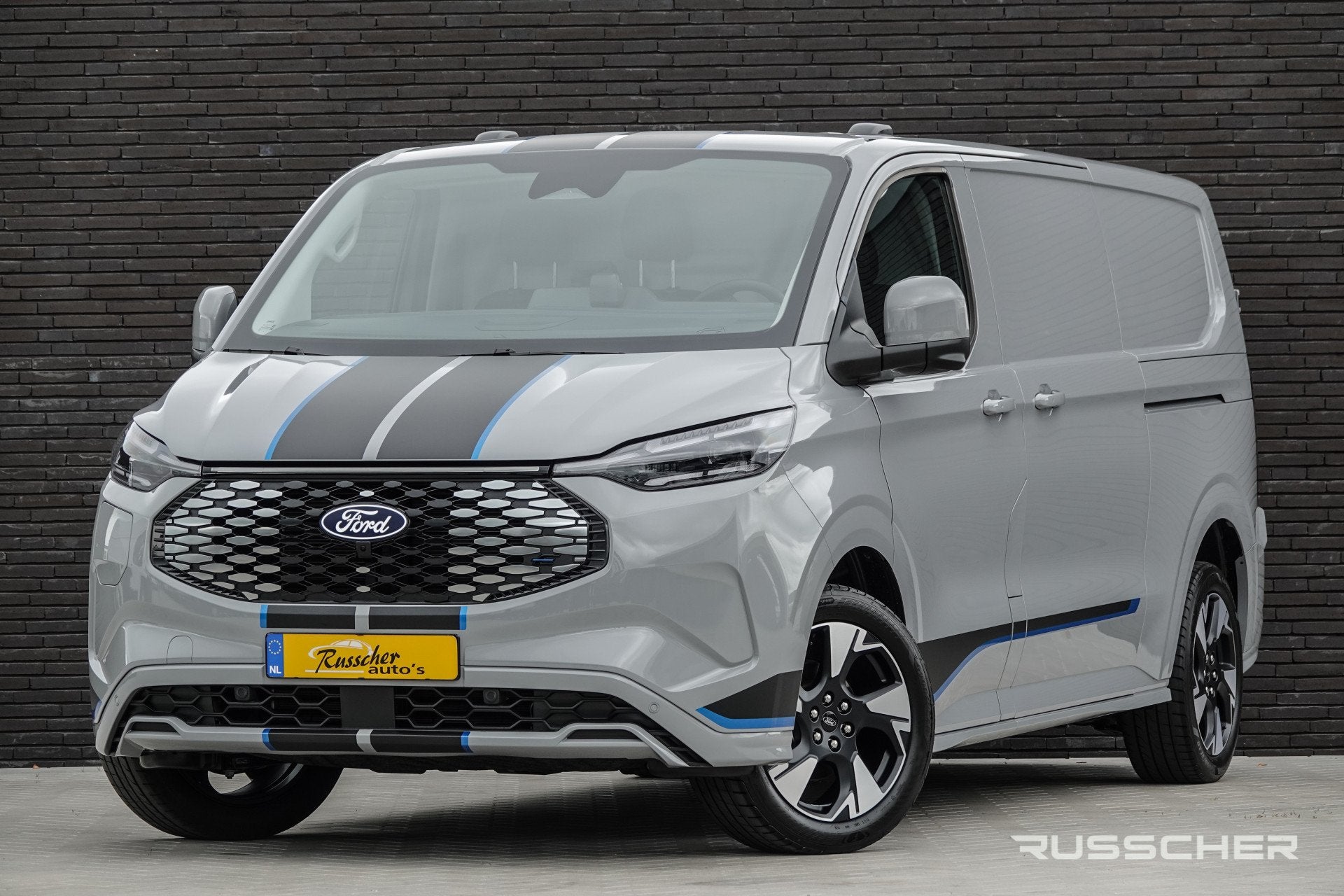 Ford E-Transit Custom L2H1 218Pk Aut. | Nieuwe 71Kwh Accu |, Auto's, Bestelauto's, Bedrijf, Te koop, 360° camera, ABS, Achteruitrijcamera