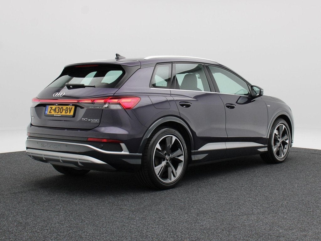 Audi Q4 e-tron 50 quattro Advanced edition 77 kWh 299 Pk | S, Auto's, Audi, Stof, Zwart, Overige kleuren, 2110 kg