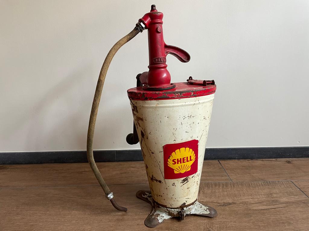 Shell oliepomp vintage, Verzamelen, Automerken, Motoren en Formule 1, Gebruikt, Auto's, Ophalen of Verzenden
