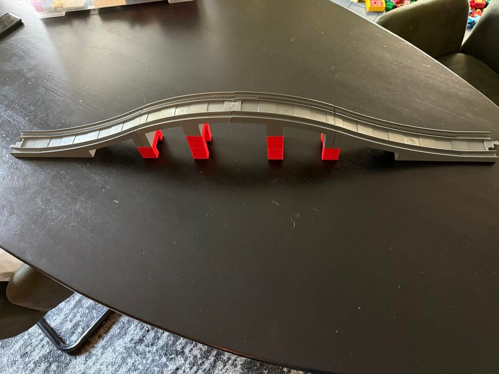 Duplo Treinbrug (donker spoor) - Prima staat, Ophalen of Verzenden, Gebruikt, Accessoire, Duplo