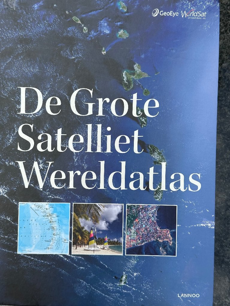 De grote satelliet wereldatlas, Lannoo, Verzenden, Landkaart, Lannoo, 1800 tot 2000
