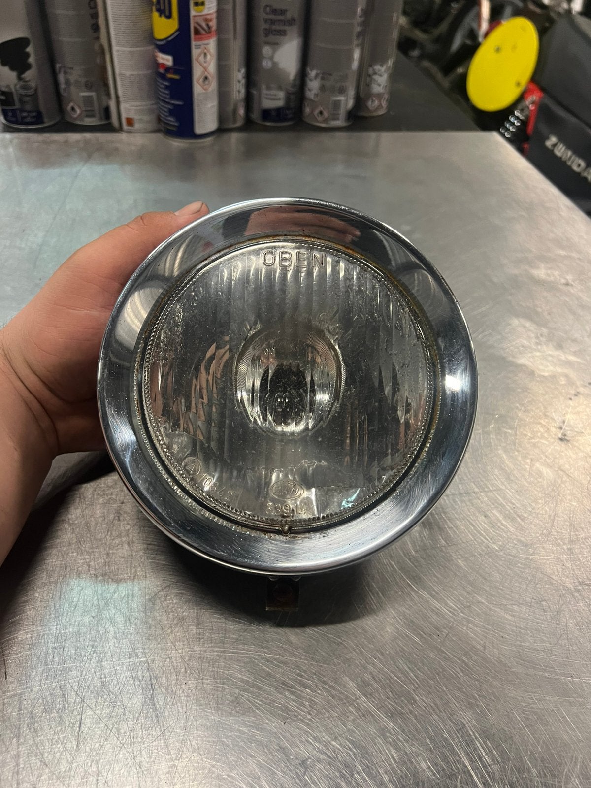 Zundapp 529/530 koplamp unit schaal met glas en rand, Ophalen of Verzenden, Zo goed als nieuw, Koplamp