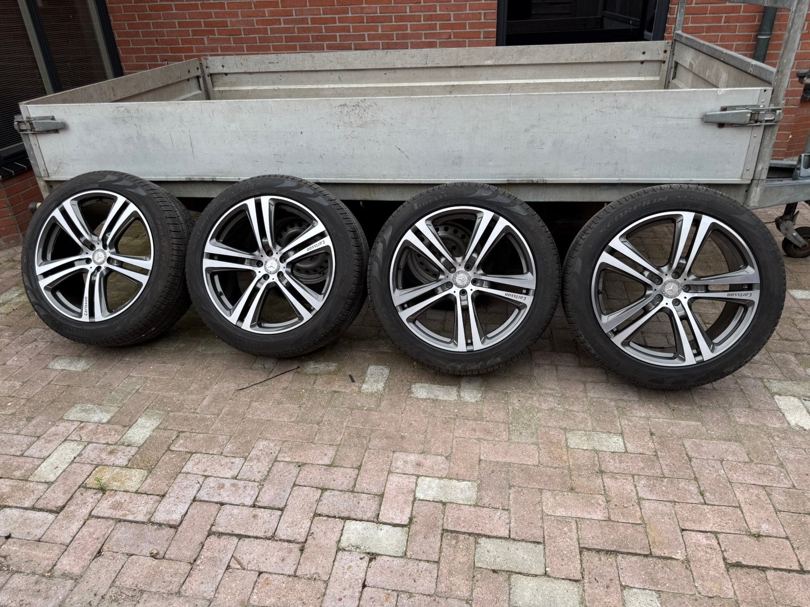 Carlson 22 inch mercedes ML of GL W166 pirelli 7 mm, Ophalen, 285 mm, Overige maten, All Season