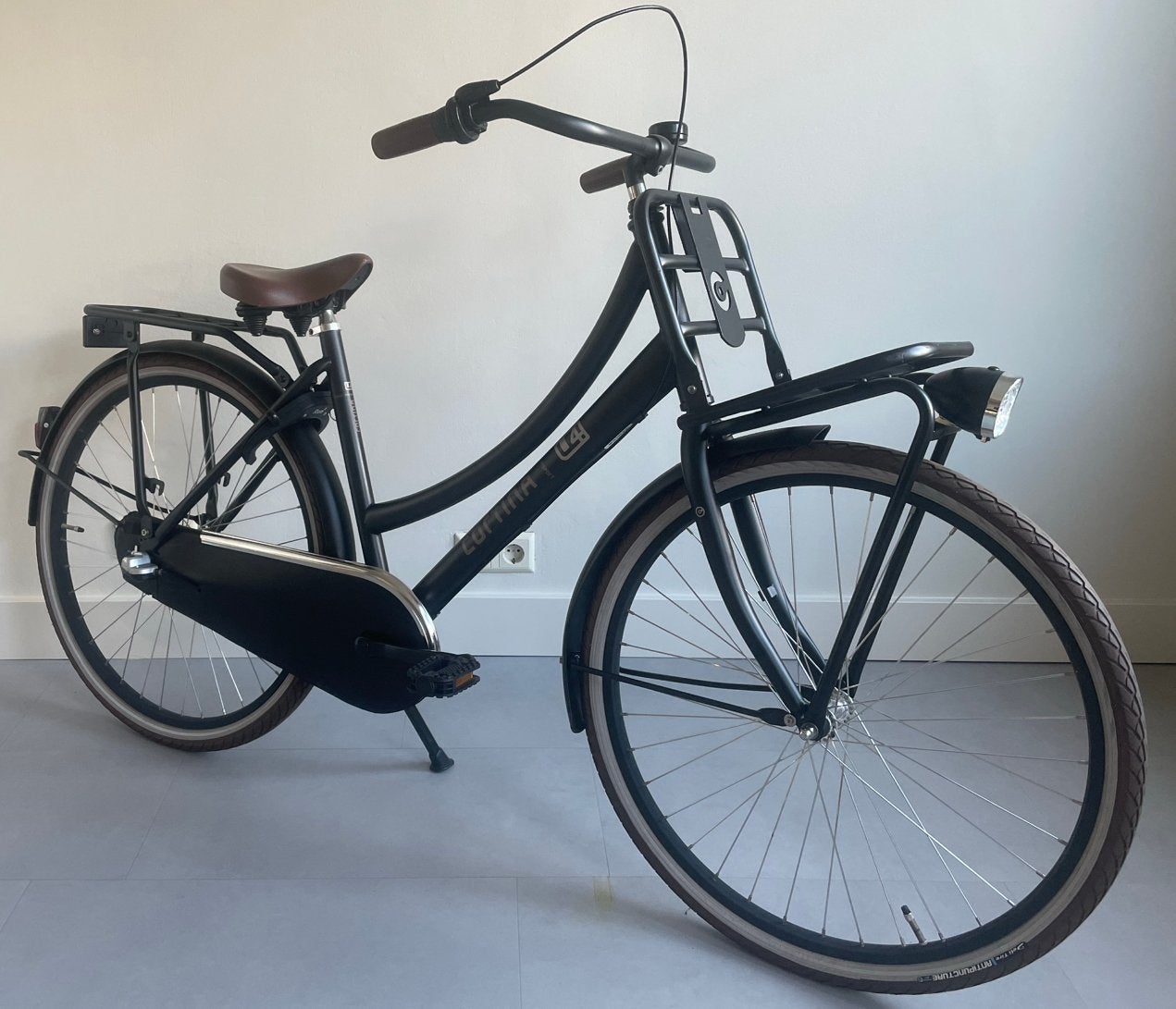 Cortina U4 26 Inch Meisjesfiets - Nexus 3 - Matt Zwart, Ophalen, Zo goed als nieuw, 26 inch of meer, Versnellingen