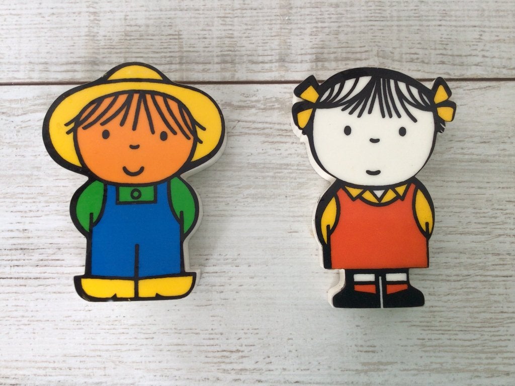 Dick Bruna Vintage piep popjes 2 stuks, Kinderen en Baby's, Speelgoed | Babyspeelgoed, Ophalen of Verzenden, Zo goed als nieuw