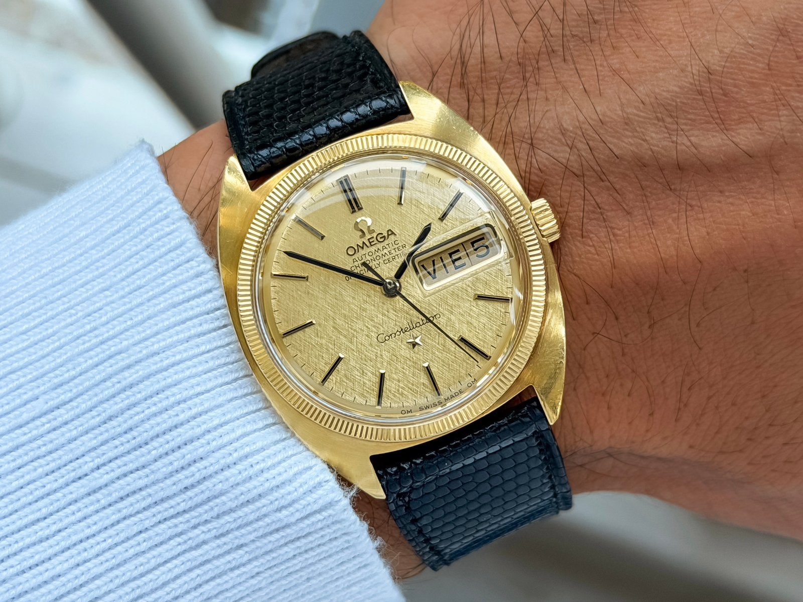 Omega constellation uit 1968, Sieraden, Tassen en Uiterlijk, Horloges | Heren, Polshorloge, Ophalen of Verzenden, Omega, Goud