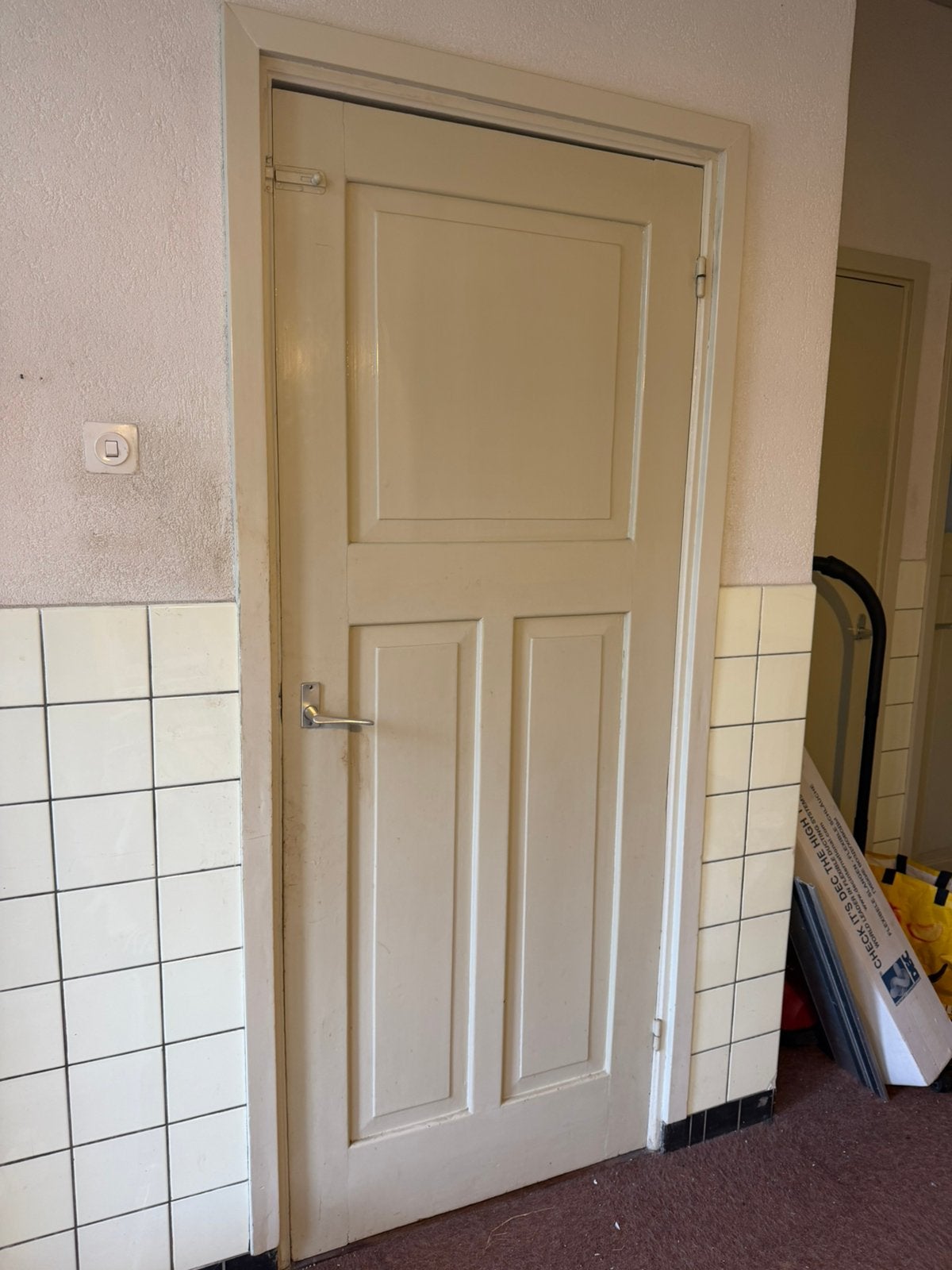 Oude paneeldeur jaren 1900, Ophalen, Zo goed als nieuw, 25 tot 50 cm, Minder dan 100 cm