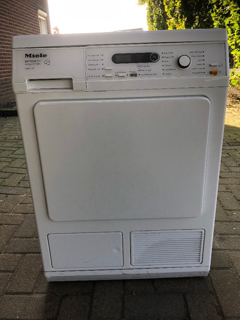 Miele Edition 111 wasdroger type: 8861WP, Ophalen, Gebruikt, Voorlader, 85 tot 90 cm