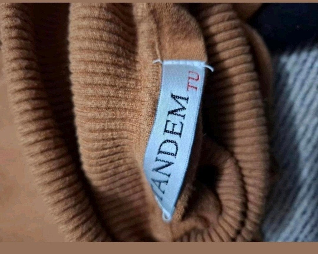 Tandem Bruine Coltrui S/M - Zacht & Comfortabel, Kleding | Dames, Truien en Vesten, Maat 38/40 (M), Tandem, Bruin, Ophalen of Verzenden