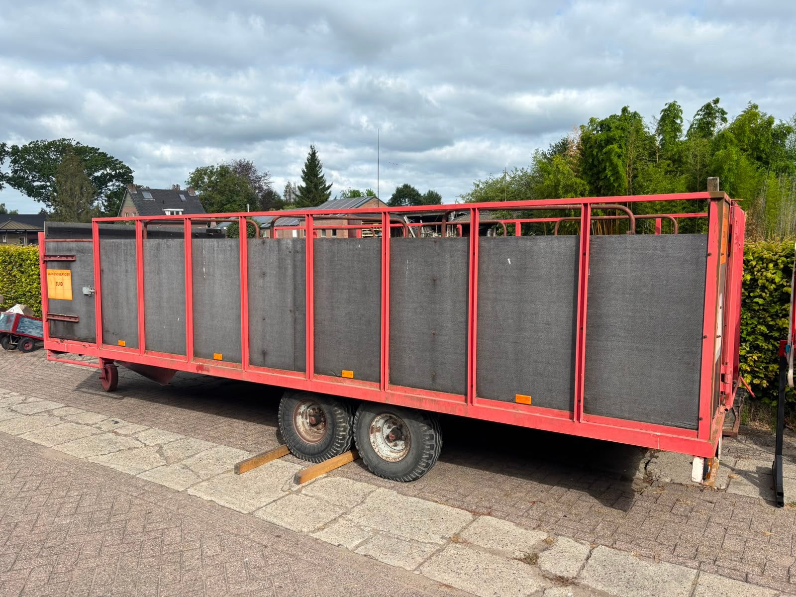 Degelijke veewagen, Doe-het-zelf en Verbouw, 100 liter of meer, Ophalen of Verzenden, Zo goed als nieuw, Transportkar