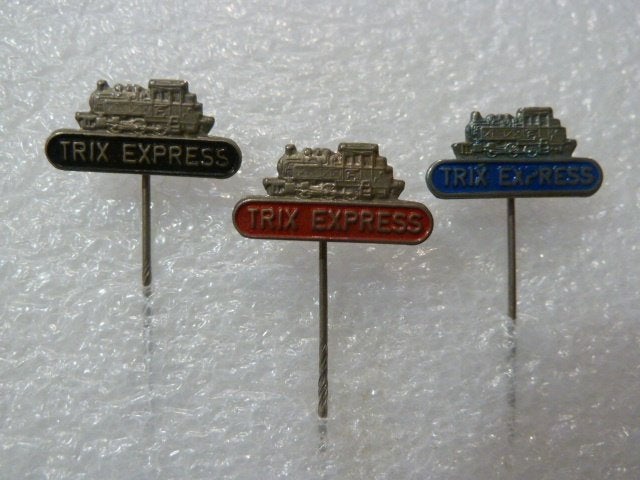 Set van 3 Trix Express Speldjes - Trein Thema, Ophalen of Verzenden, Gebruikt, Transport, Speldje of Pin