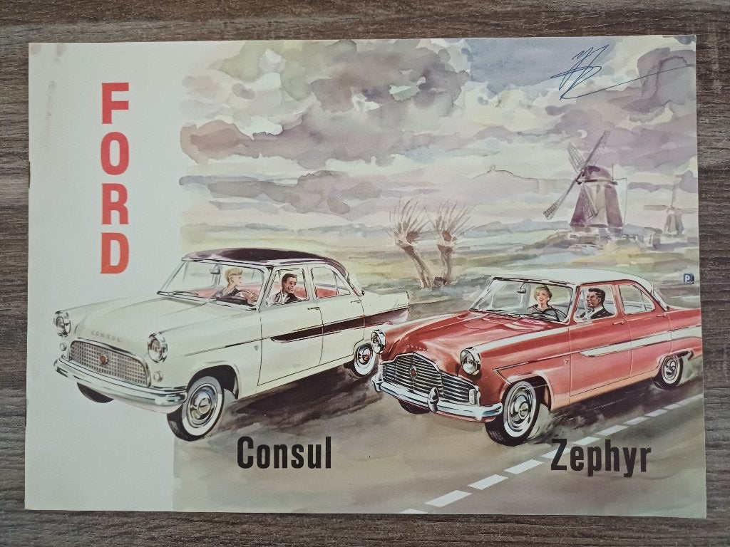 Ford Consul / Zephyr brochure, Ophalen of Verzenden, Gelezen, Ford