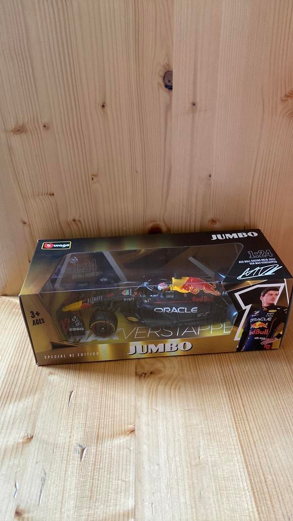 Max verstappen f1 auto jumbo, Hobby en Vrije tijd, Modelauto's | 1:24, Ophalen of Verzenden, Zo goed als nieuw, Bburago