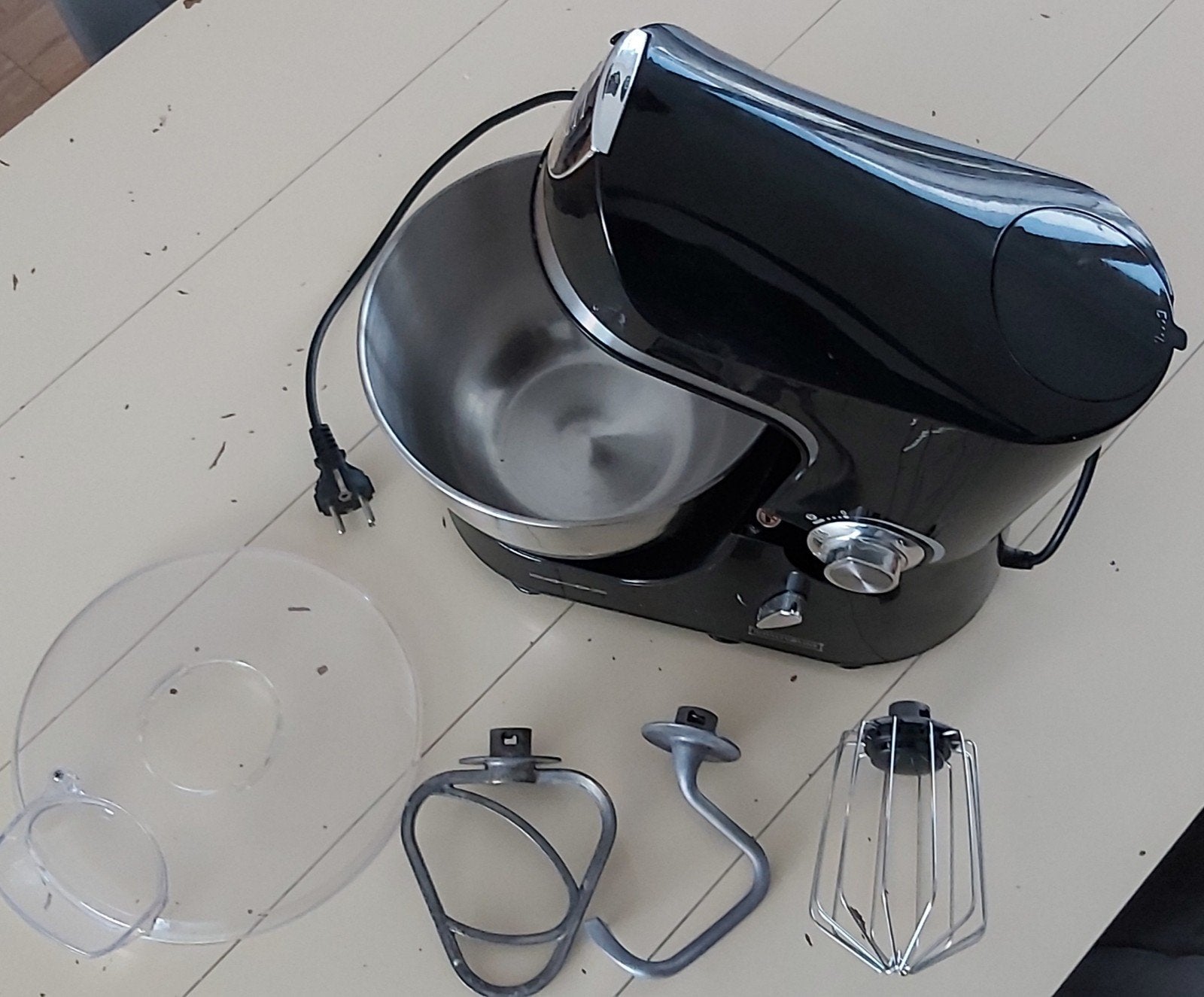 Royalty Line Keukenmachine Zwart - Zo goed als nieuw, 4 liter of meer, Ophalen of Verzenden, Zo goed als nieuw, 3 snelheden of meer