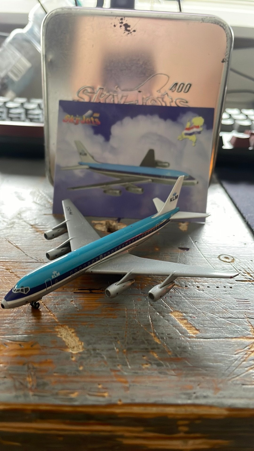 KLM dc-8 1:400 Geminijets, Ophalen of Verzenden, Zo goed als nieuw, Schaalmodel