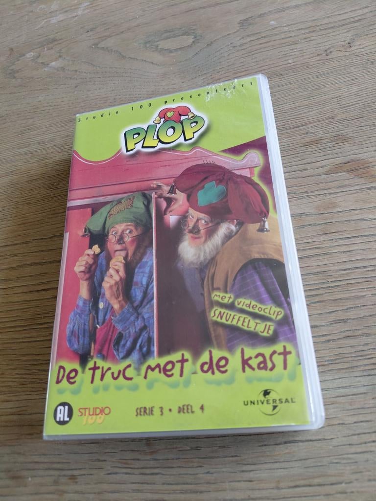 Studio 100 Kabouter Plop - De Truc met de kast videoband, Cd's en Dvd's, VHS | Kinderen en Jeugd, Gebruikt, Kinderprogramma's en -films