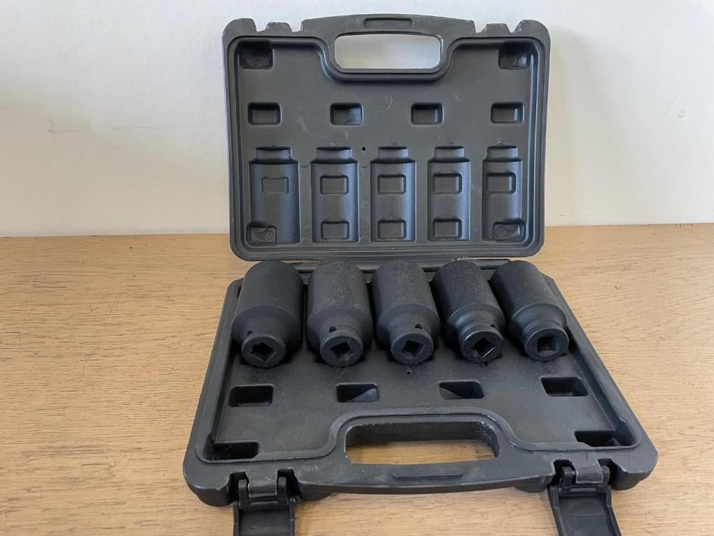 WeberTools WT-8682 krachtdoppenset lang 1/2" 12 kant 5-delig, Nieuw, Ophalen of Verzenden, /, Weber Tools