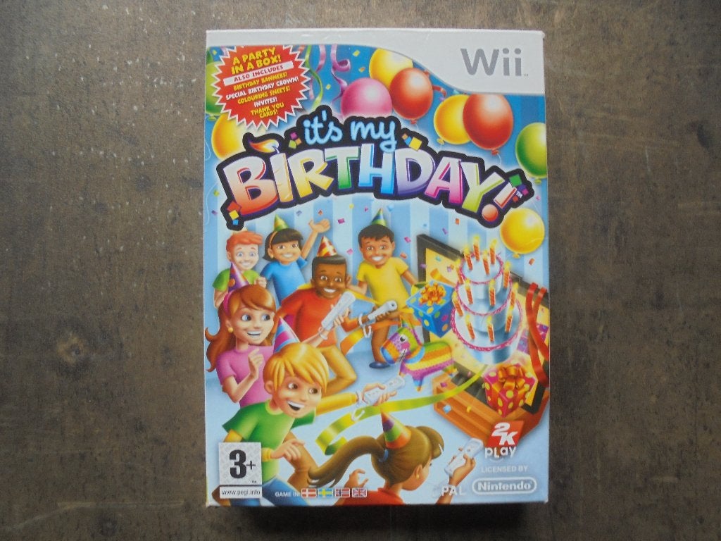 It's My Birthday Party Box voor Wii (zie foto's), Spelcomputers en Games, Puzzel en Educatief, Gebruikt, 1 speler, Ophalen of Verzenden