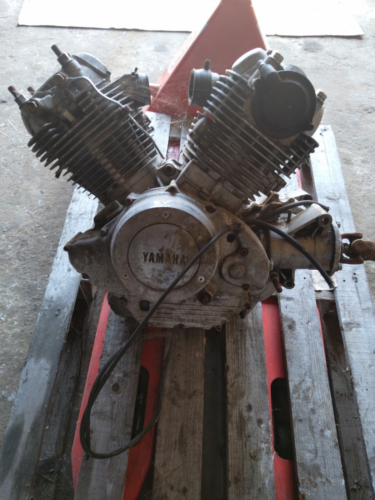 Yamaha XV 535 motorblok, Ophalen