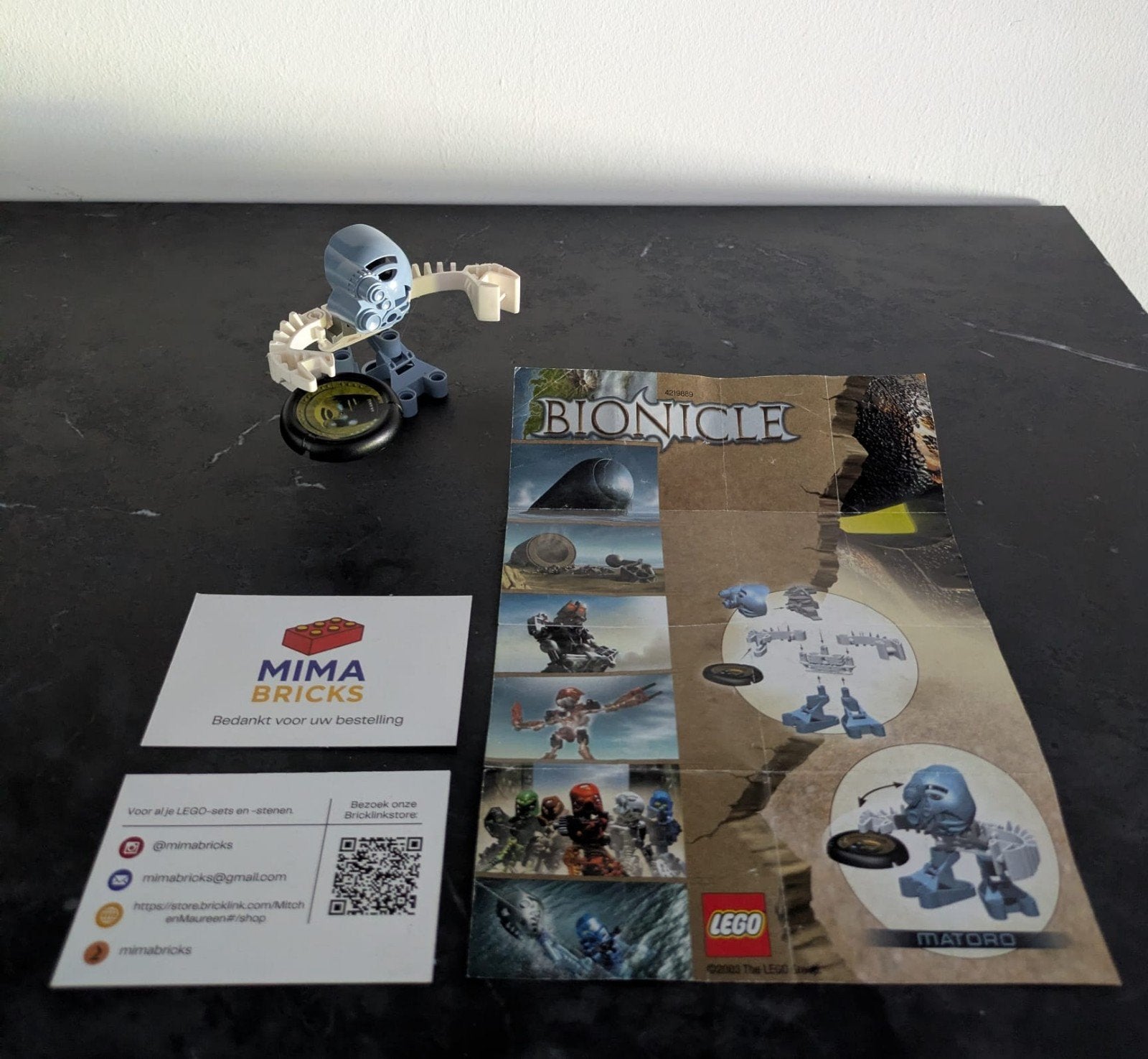 Lego Bionicle Mataro 1393 - Complete set, Gebruikt, Aastvej 1, 7190 Billund, Denmark, Ophalen of Verzenden, Support@lego.com