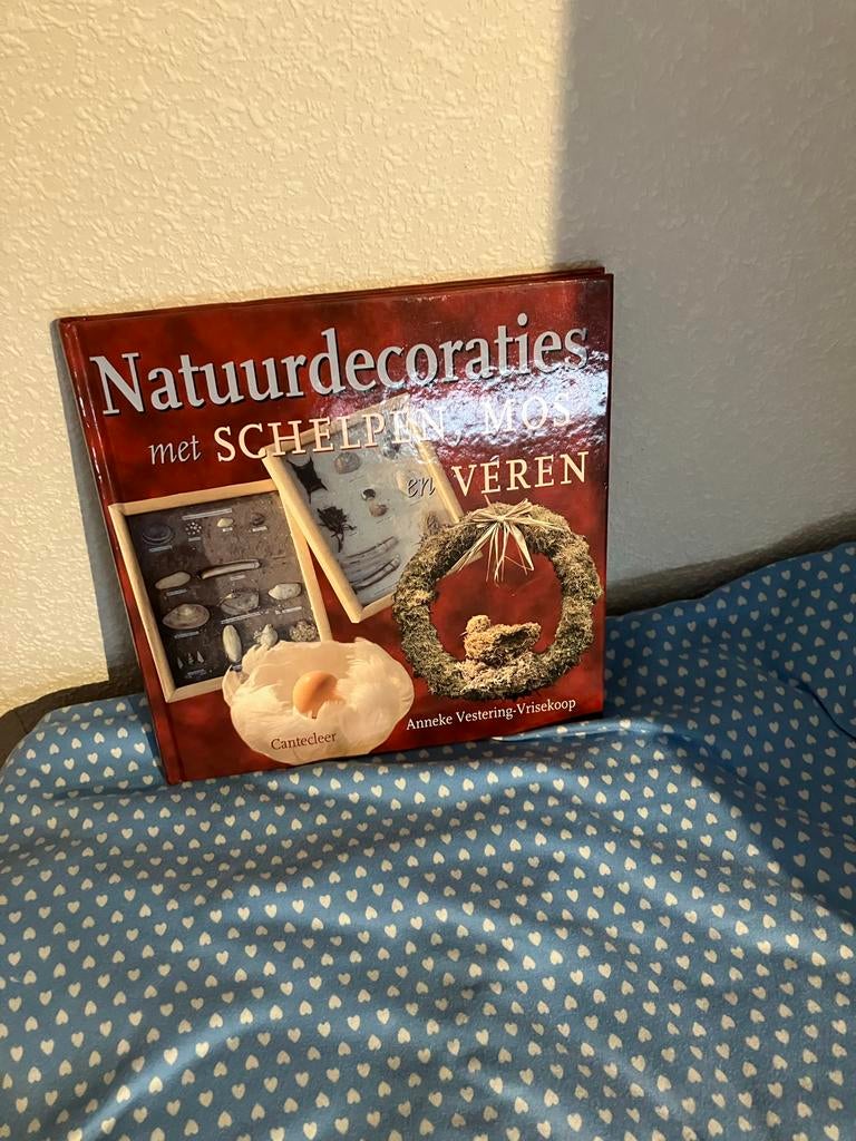 Boekje Natuurdecoraties met Schelpen, Mos en Veren, Ophalen of Verzenden, Nieuw, Overige onderwerpen