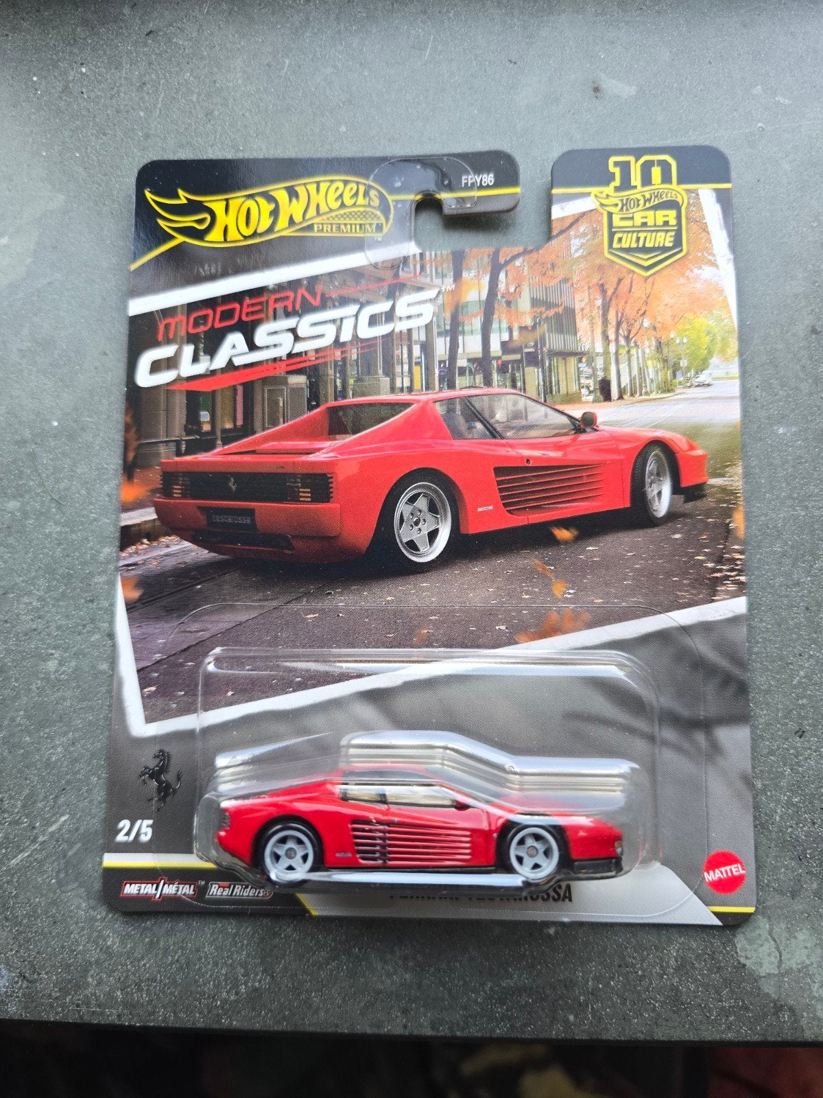Hot Wheels Premium Modern Classics Ferrari Testarossa, Ophalen of Verzenden