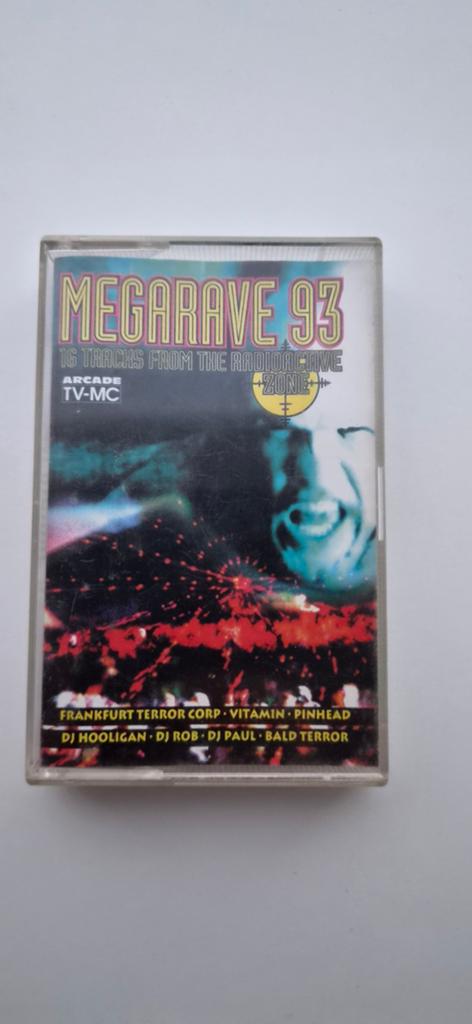 Megarave 93 cassette, Cd's en Dvd's, Cassettebandjes, Ophalen of Verzenden, Zo goed als nieuw, Pop, 1 bandje