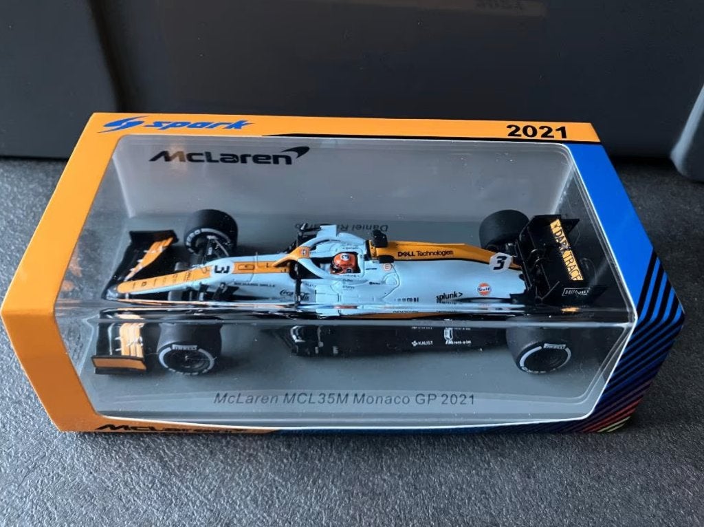 ✅ Daniel Ricciardo 1:43 Monaco GP 2021 Mclaren MCL35M S7678, Ophalen of Verzenden, Nieuw, Formule 1