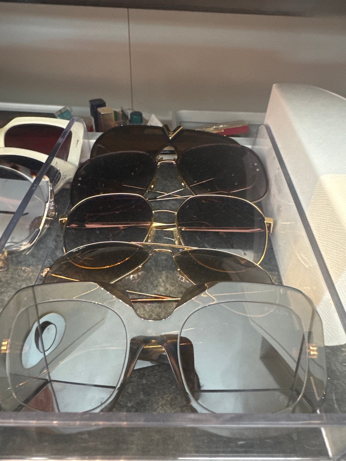 Luxe Zonnebrillen Collectie: Prada, Dior, Louis Vuitton, Fen, Gebruikt, Zonnebril, Verzenden, Prada