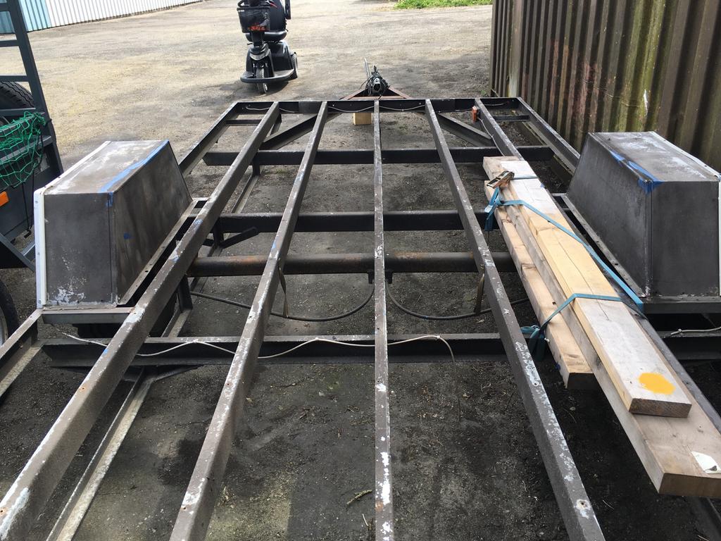 Stallingstrailer - Robuust 5,5x2,5 meter., Watersport en Boten, Boottrailers, Gebruikt, Overige typen, Minder dan 6 meter, Ophalen of Verzenden