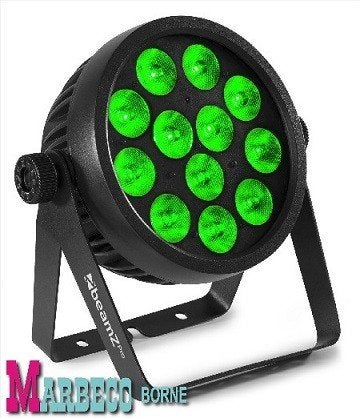 Aluminium LED Par Pro, 12x10 watt, ProPar RGBA kleurenmeng, Geluidgestuurd, Nieuw, Info@marbeco.nl, BeamZ
