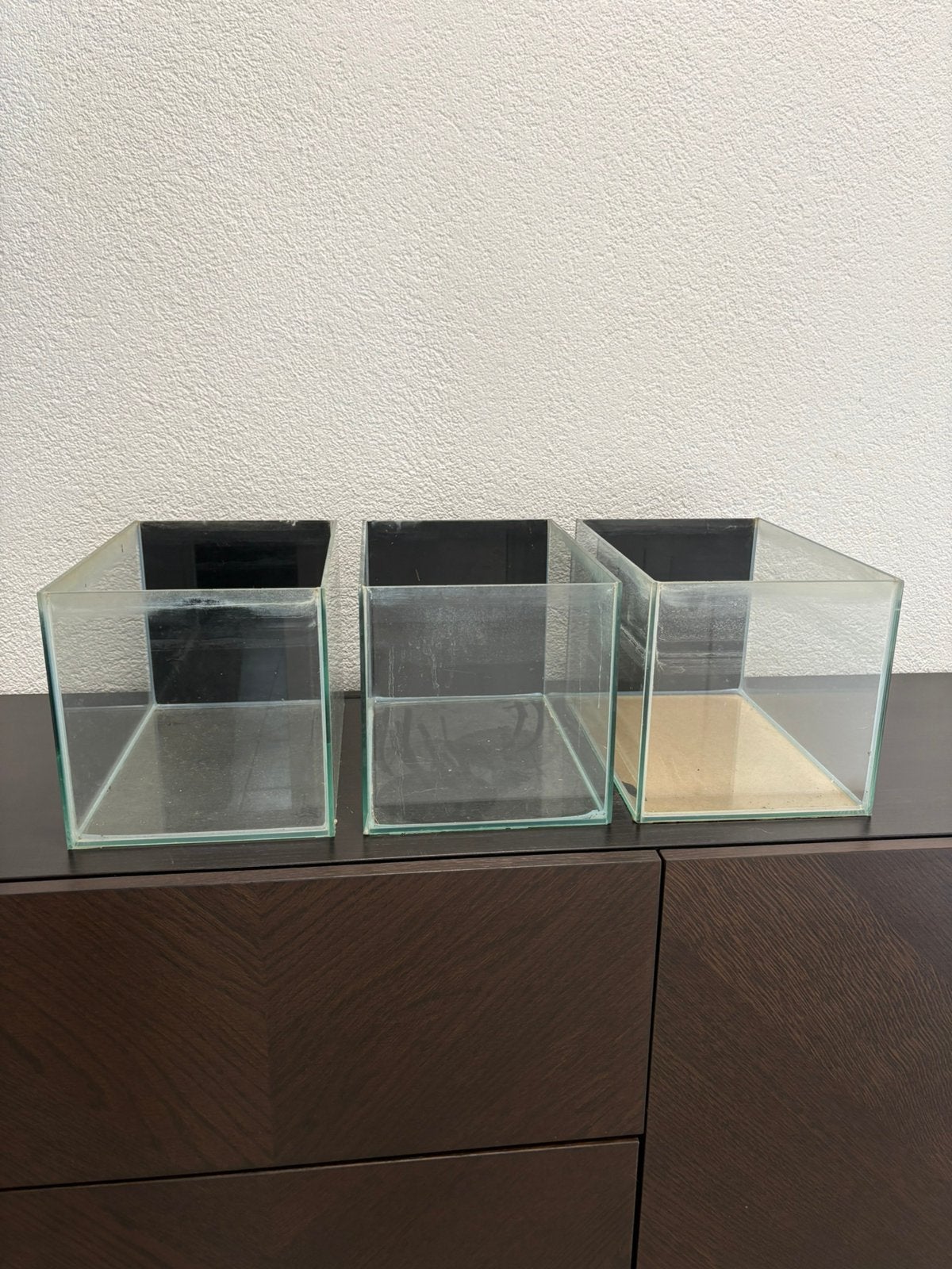3 aquariums 30x20x20, Dieren en Toebehoren, Ophalen, Zo goed als nieuw, Leeg aquarium, Overige merken