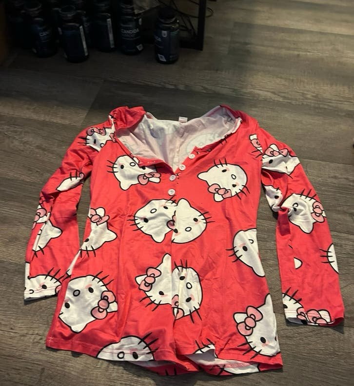 Hello Kitty pyjama felroze, maat M, Ophalen of Verzenden, Nieuw, Maat 38/40 (M)