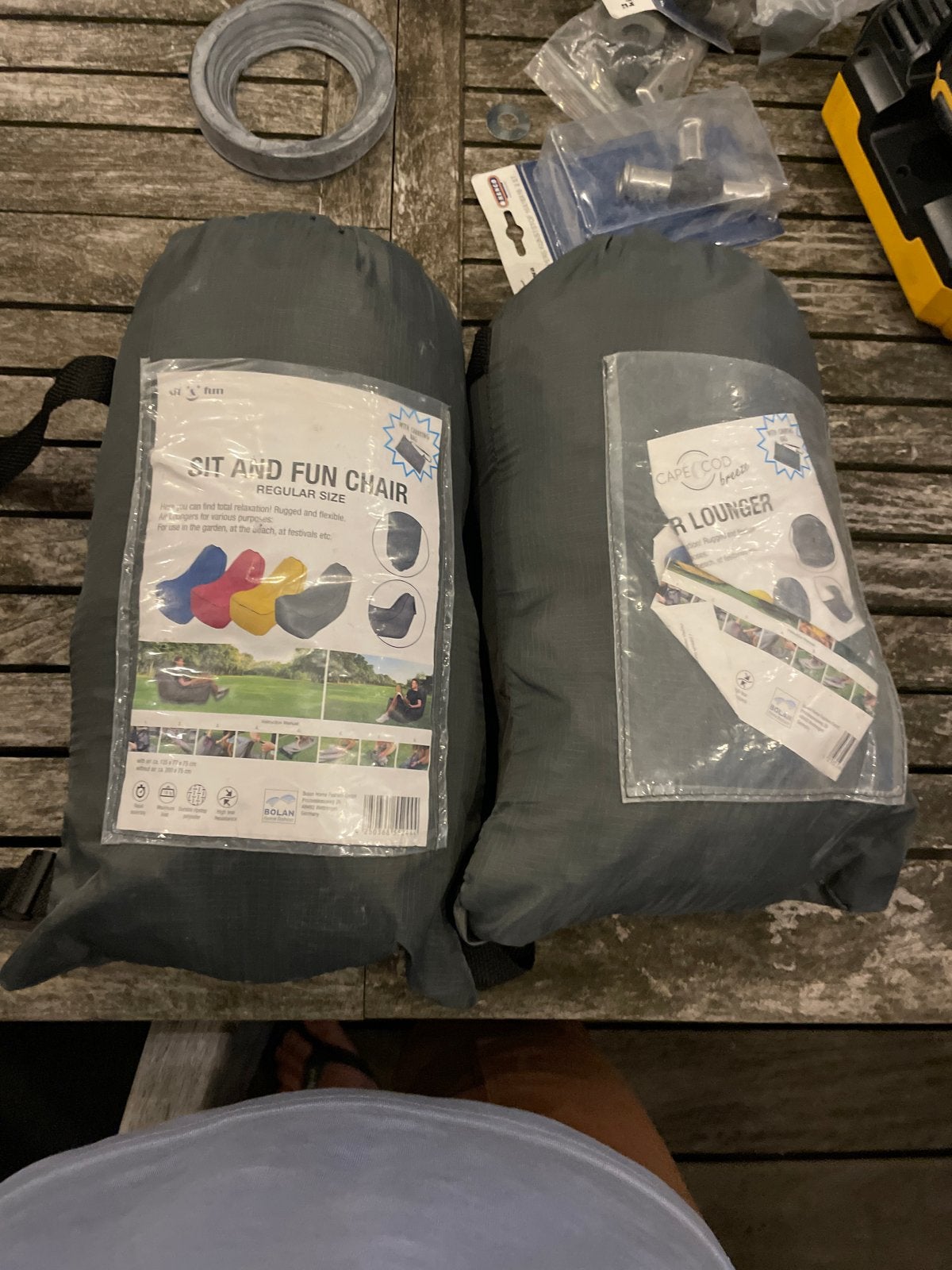 2x Nieuwe Opblaasbare Zitzakken / Loungers - Sit and Fun, Ophalen of Verzenden, Nieuw
