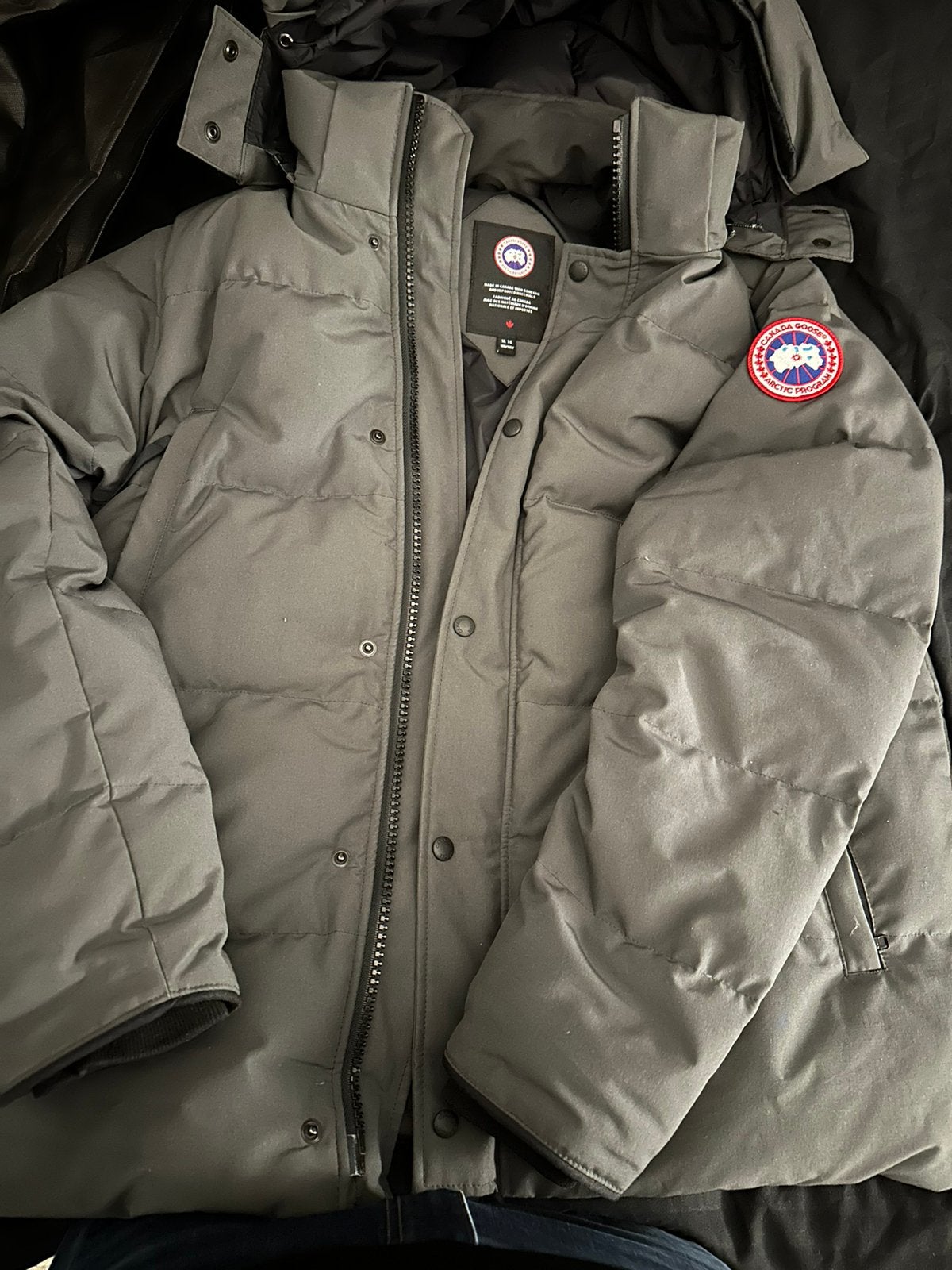 Canada goose jas heren, Ophalen, Zo goed als nieuw, Maat 56/58 (XL), Grijs