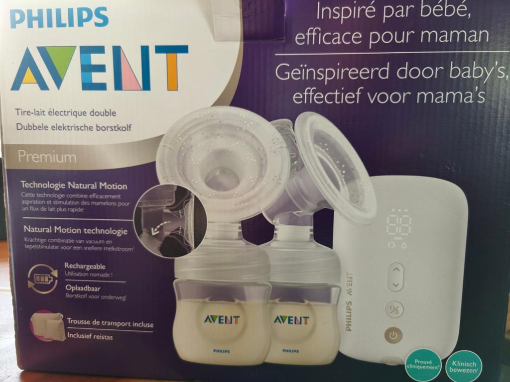 Philips Avent Dubbele Elektrische Borstkolf Premium, Ophalen of Verzenden, Zo goed als nieuw, Borstkolf